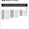 Mitsubishi Forklift FD20NT FD25NT FD30NT Service Operation Manual 1