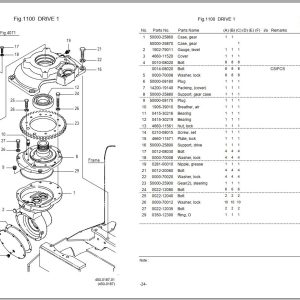 Nichiyu Forklift FBRF14 FBRF16 FBRF20 70 Series Parts Catalog 1
