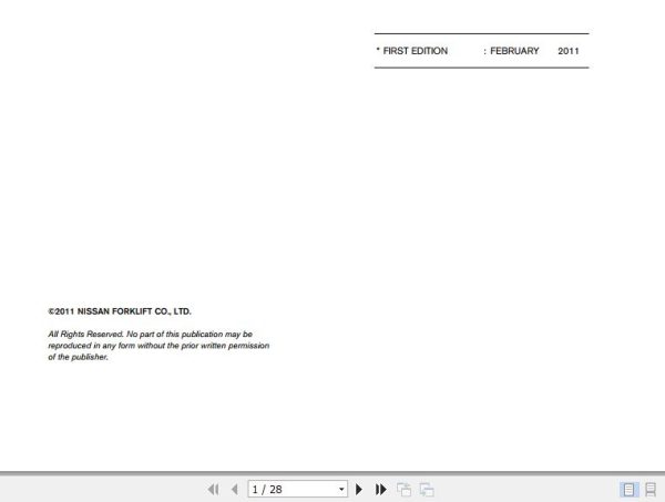 Nissan Transmission TD27 Parts Catalog 2011 EN 1