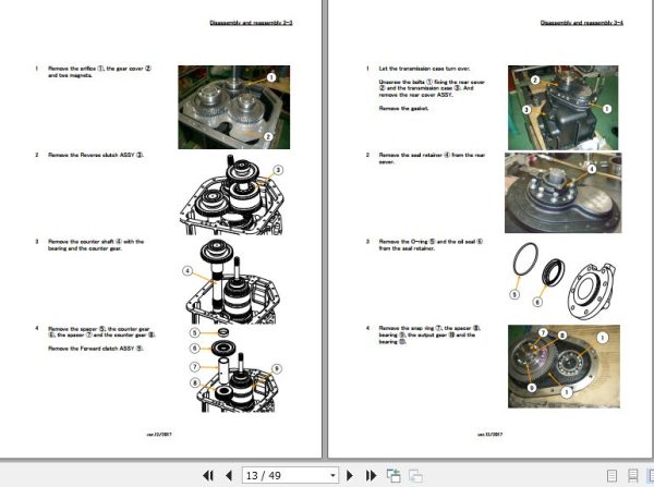 Okamura Transmission Y43300X Y43310X Service Manual 2017 EN 2