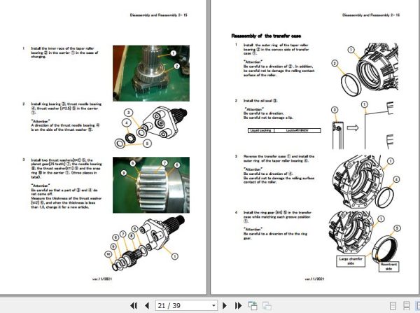 Okamura Transmission Y48331A Y48331B Service Manual 2021 EN 2