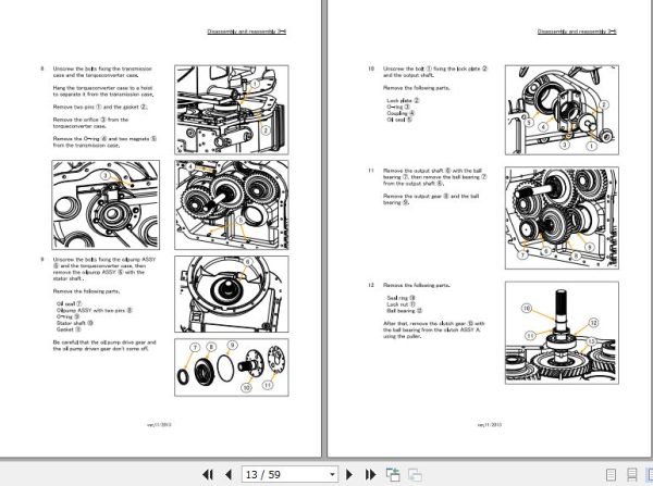 Okamura Transmission Y53400X Y53410X Service Manual 2013 EN 2
