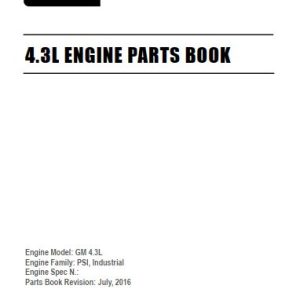 PSI Engine GM 4.3L Parts Book 39000933 2016 EN 1