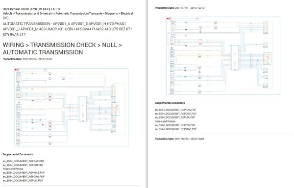 Renault 2024 Electrical Wiring Diagrams Collection 1