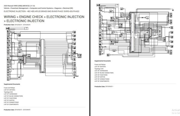 Renault 2024 Electrical Wiring Diagrams Collection 6