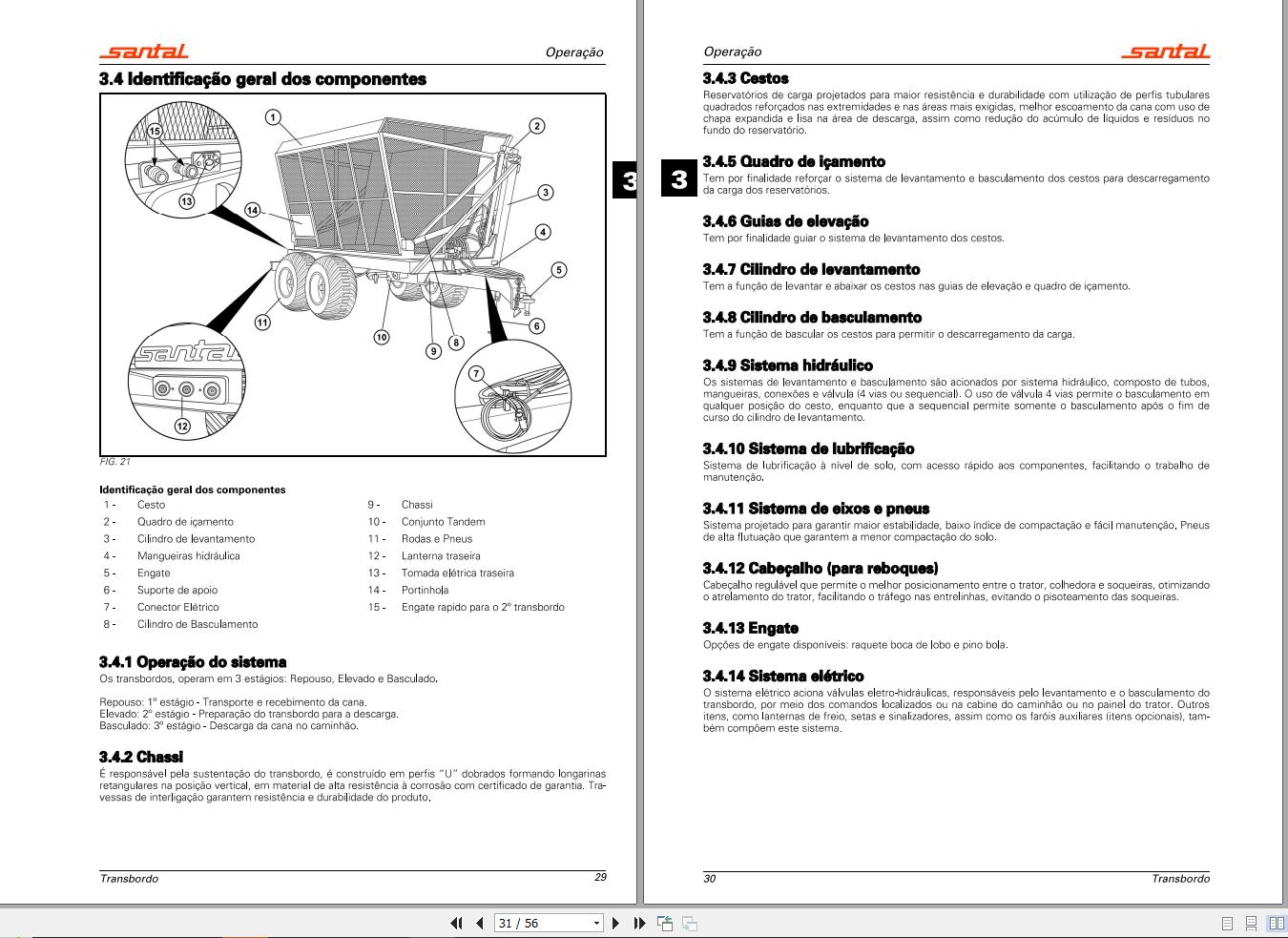 Santal Agricultural VT10 Tamdem to VT13 Tridem Operator Manual 7500.033.2 PT 2
