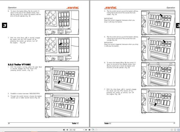 Santal Agricultural VT6SC VT10SC Operator Manual 7500.065.0 2