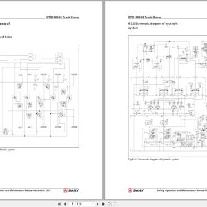 Sany Truck Crane STC1000C6 Electrical Hydraulic Schematic 1