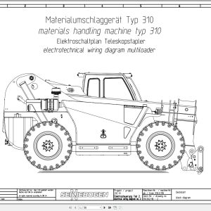 Sennebogen Material Handing 310 Electrical Circuit Diagram 310.302.118 2 EN DE 1