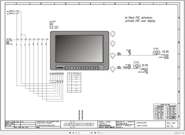 Sennebogen Material Handing 718 818 D Series Electrical Wiring Diagram 546598a EN DE 2