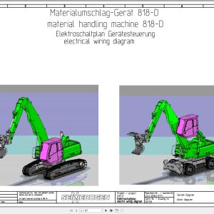 Sennebogen Material Handing 818 D Electrical Circuit Diagram 587315 EN DE 1