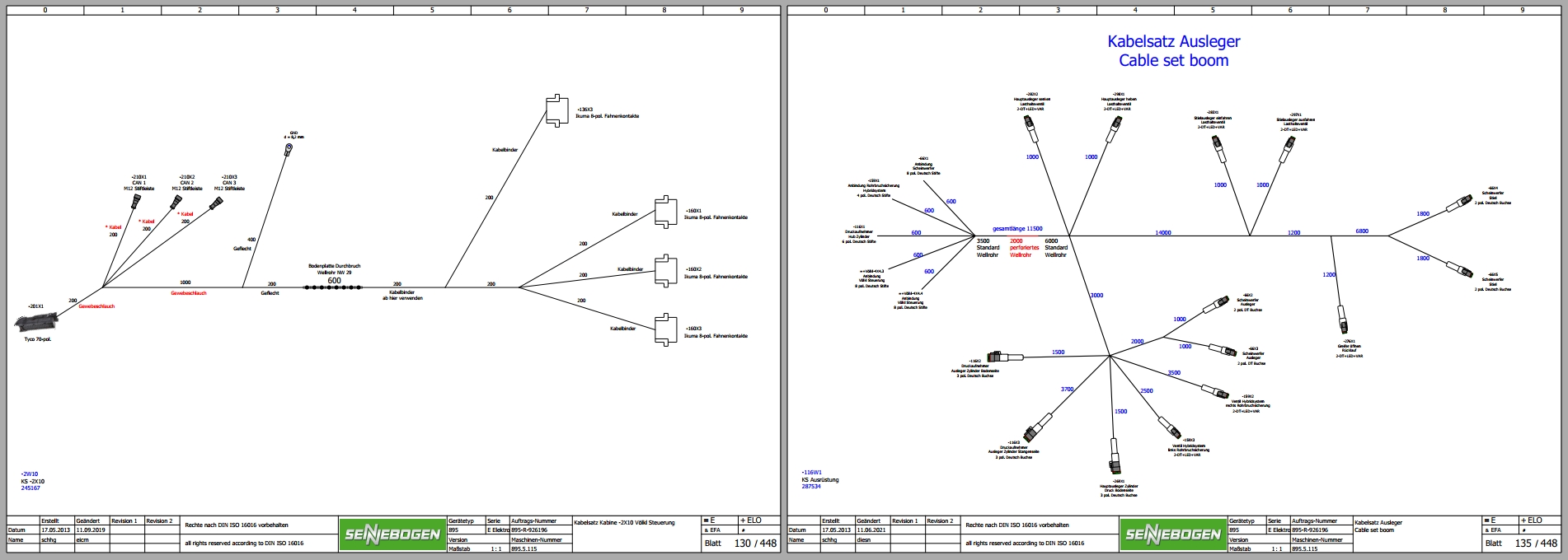 Sennebogen Material Handler 895 Electrical Hydraulic Circuit Diagram ...
