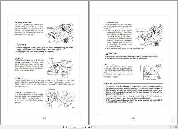 Sumitomo Forklift 8FBl5 25 PXIII to 8FB35 PSZXIII Maintenance TroubleShooting Manual 5501510 26 KR 2