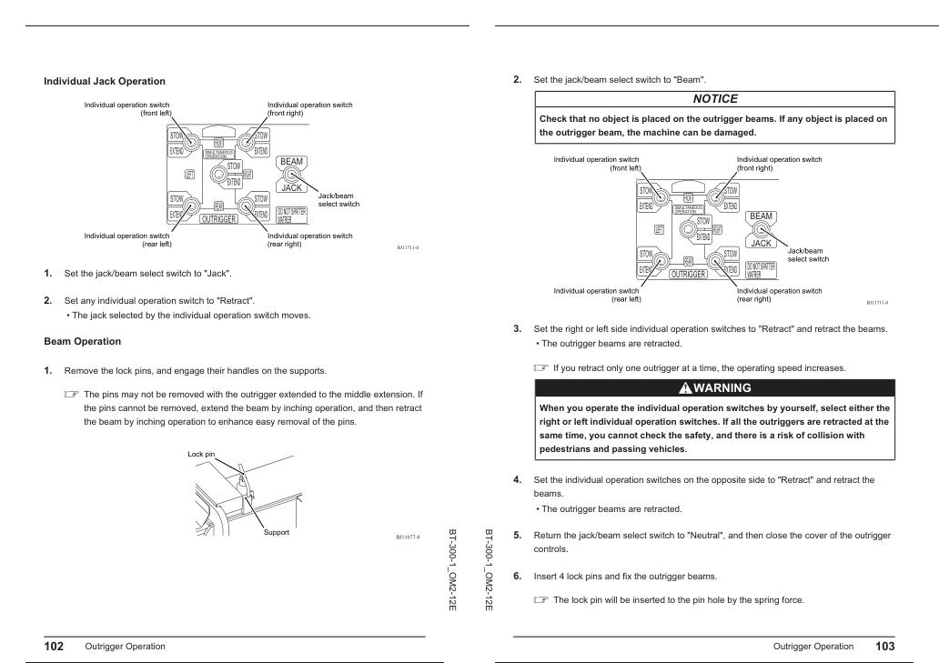 Tadano Bridge Inspection Vehicle BT 300 1 Operation Manual BT 300 1 OM2 12E 2