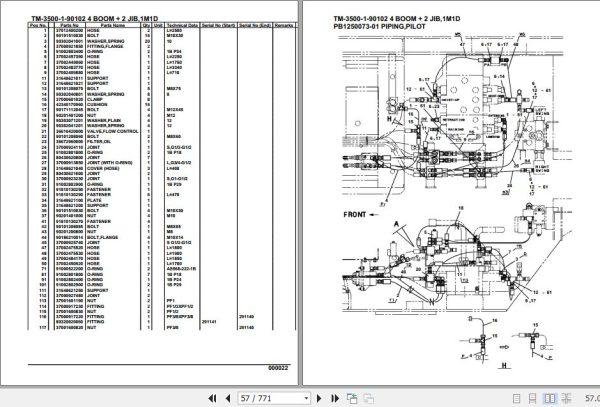 Tadano Cargo Crane TM 3500 Parts Catalog 2