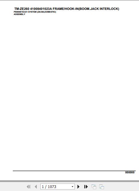 Tadano Cargo Crane TM ZE260 Parts Catalog 1