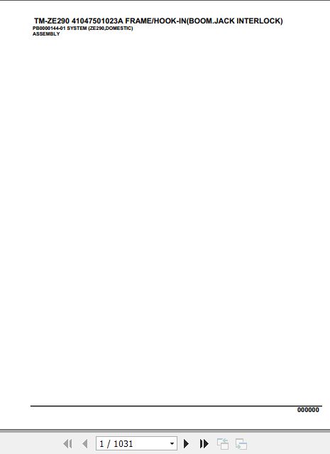 Tadano Cargo Crane TM ZE290 Parts Catalog 1