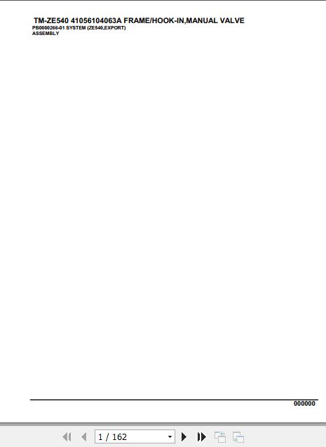 Tadano Cargo Crane TM ZE540 Parts Catalog 1