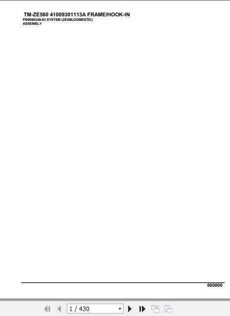 Tadano Cargo Crane TM ZE580 Parts Catalog 1