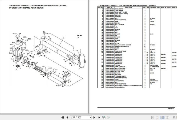 Tadano Cargo Crane TM ZE580 Parts Catalog 2