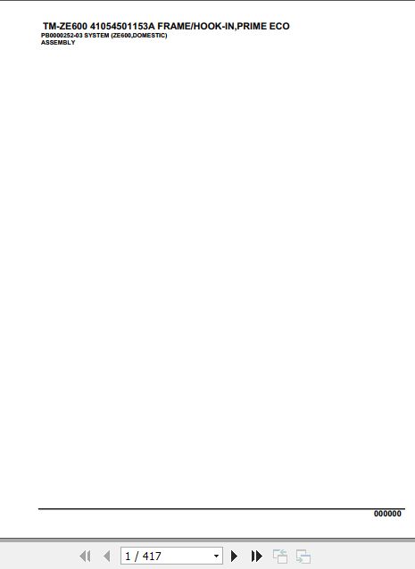 Tadano Cargo Crane TM ZE600 Parts Catalog 1