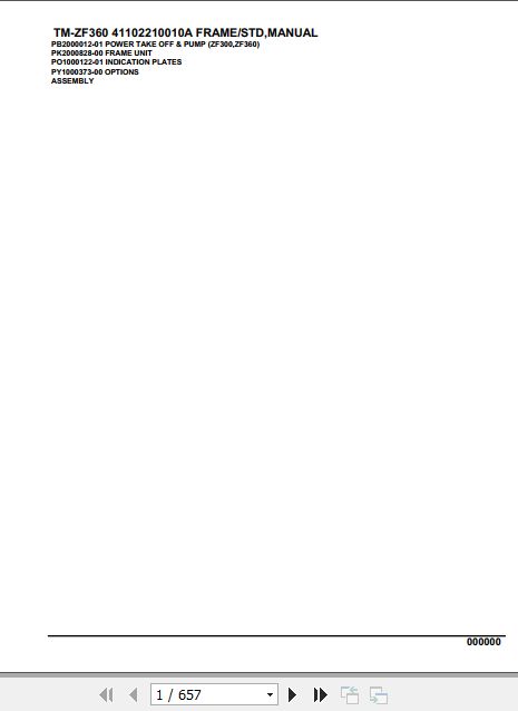 Tadano Cargo Crane TM ZF360 Parts Catalog 1