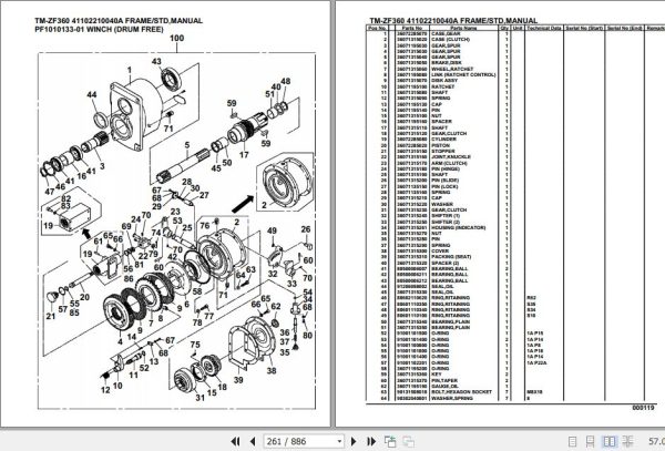 Tadano Cargo Crane TM ZF360 Parts Catalog 2