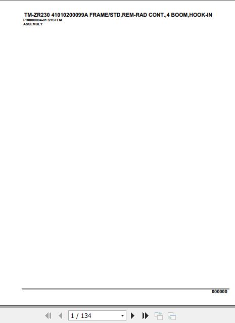 Tadano Cargo Crane TM ZR230 Parts Catalog 1