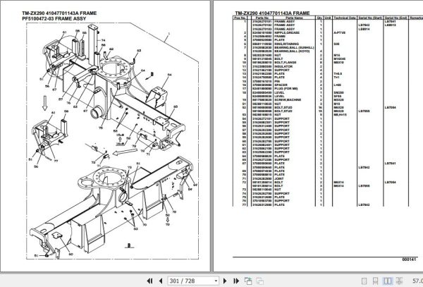 Tadano Cargo Crane TM ZX290 Parts Catalog 2