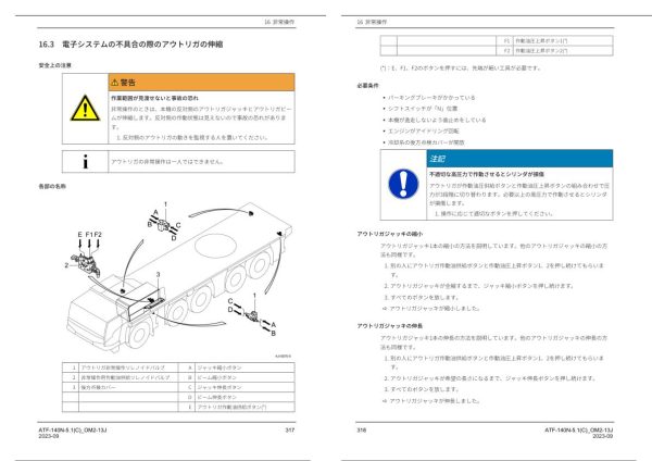 Tadano Carrier ATF 140N 5.1 Operation Manual ATF 140N 5.1C OM2 13J 2023 JP 2