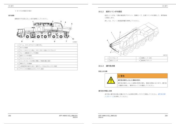 Tadano Carrier ATF 140N 5.1 Operation Manual ATF 140N 5.1C OM3 23J 2023 JP 2