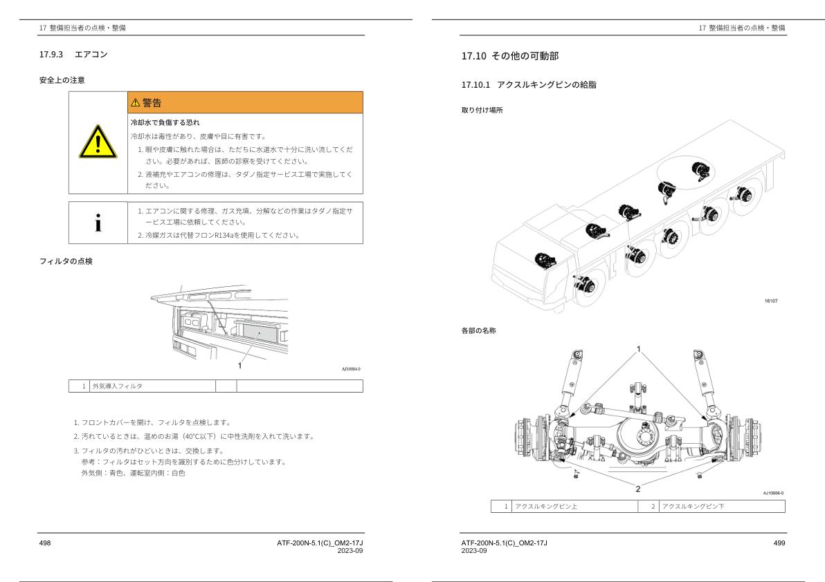 Tadano Carrier ATF 200N 5.1 Operation Manual ATF 200N 5.1C OM2 17J 2023 JP 2