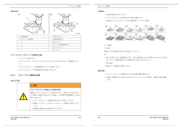 Tadano Carrier ATF 220N 5.1 Operation Manual ATF 220N 5.1C OM2 16J 2023 JP 2