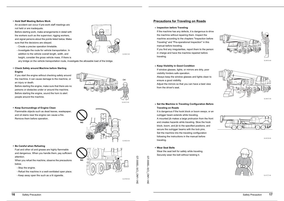 Tadano Carrier GT 300EL 3 Operation Manual GT 300EL 3C OM1 1AE 2