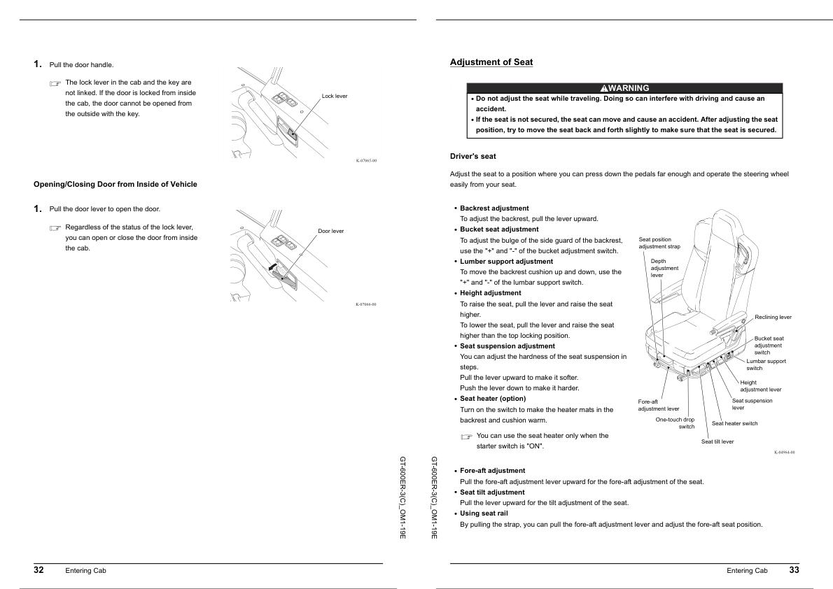 Tadano Carrier GT 600ER 3 Operation Manual GT 600ER 3C OM1 19E 2023 2