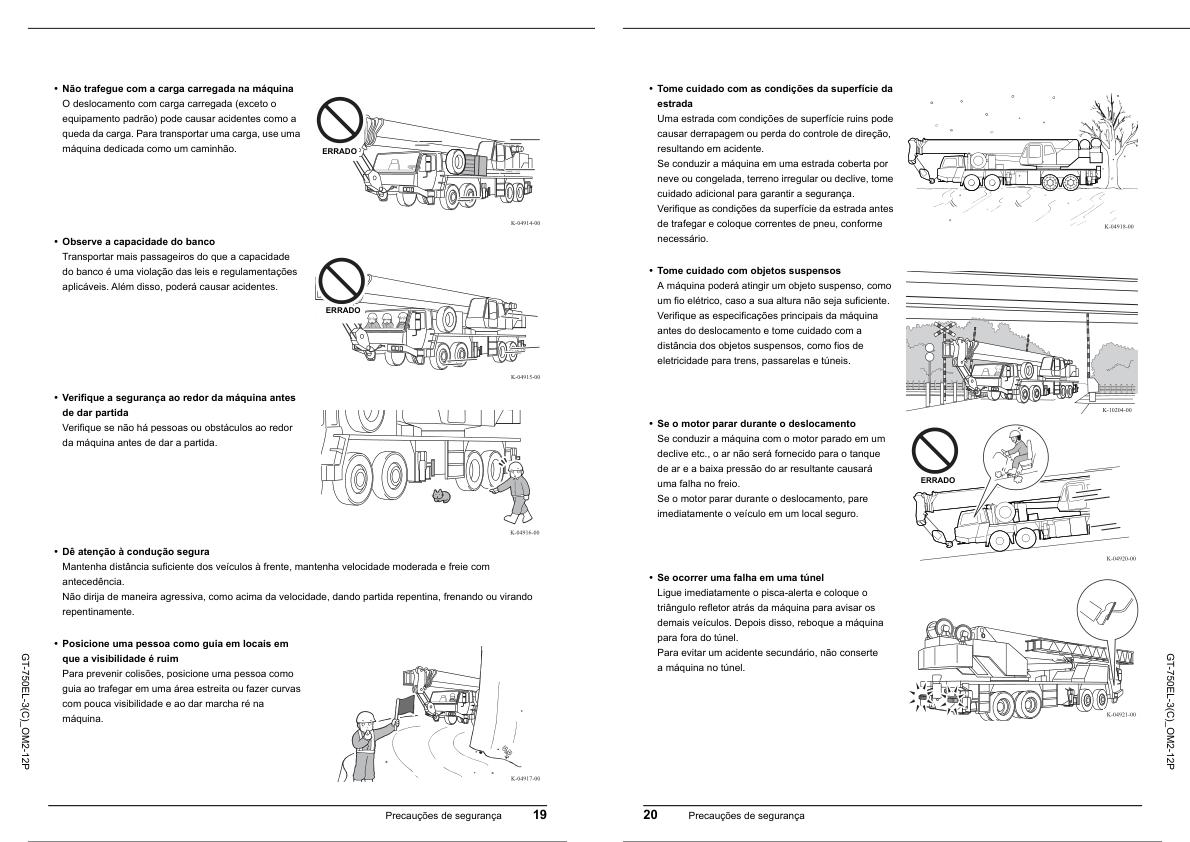 Tadano Carrier GT 750EL 3 Operation Manual GT 750EL 3C OM2 12P 2023 PT 2