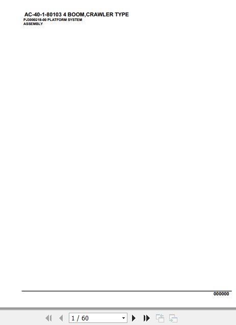 Tadano Crane AC 40 1 80103 4 Boom Wheel Type Parts Catalog 1