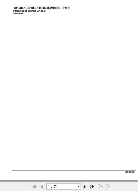 Tadano Crane AP 40 1 00103 5 Boom Wheel Type Parts Catalog 1