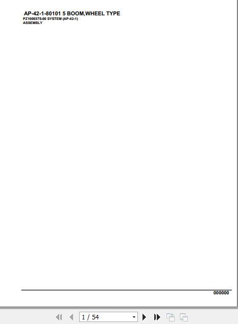 Tadano Crane AP 42 1 80101 5 Boom Wheel Type Parts Catalog 1