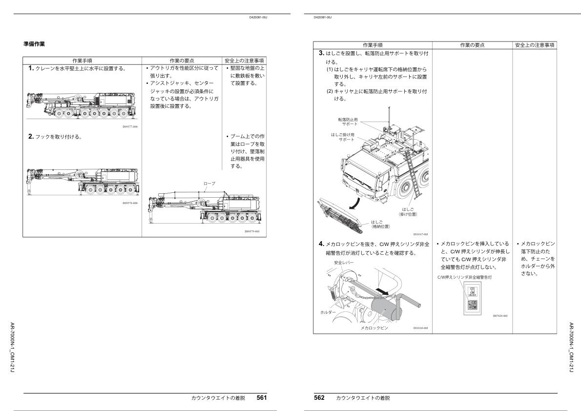 Tadano Crane AR 7000N 1 Operation Manual AR 7000N 1 OM1 21J 2