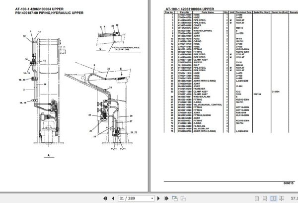 Tadano Crane AT 100 1 Parts Catalog 2