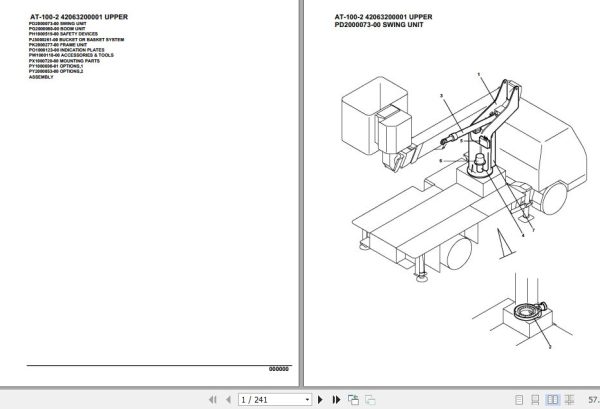 Tadano Crane AT 100 2 Parts Catalog 1