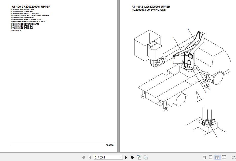 Tadano Crane AT 100 2 Parts Catalog 1