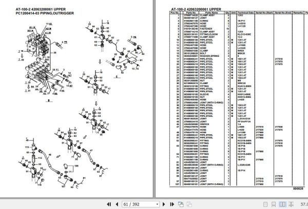 Tadano Crane AT 100 2 Parts Catalog 2