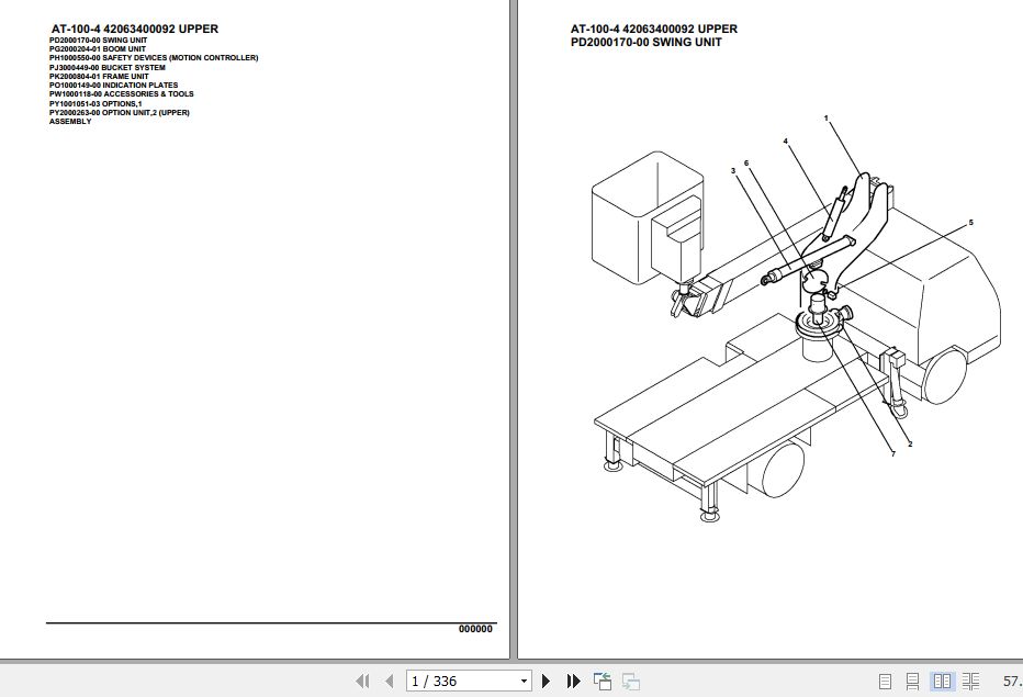 Tadano Crane AT 100 4 Parts Catalog 1