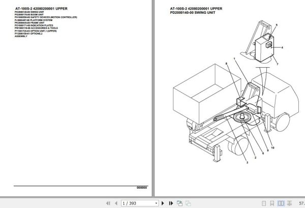 Tadano Crane AT 100S 2 Parts Catalog 1