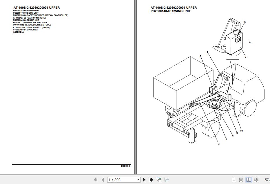 Tadano Crane AT 100S 2 Parts Catalog 1