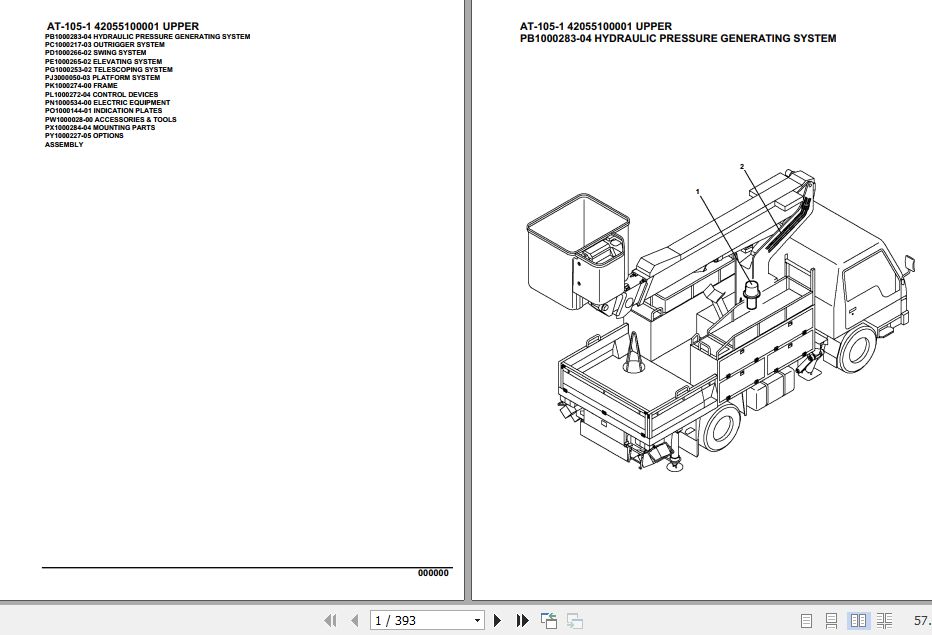 Tadano Crane AT 105 1 Parts Catalog 1