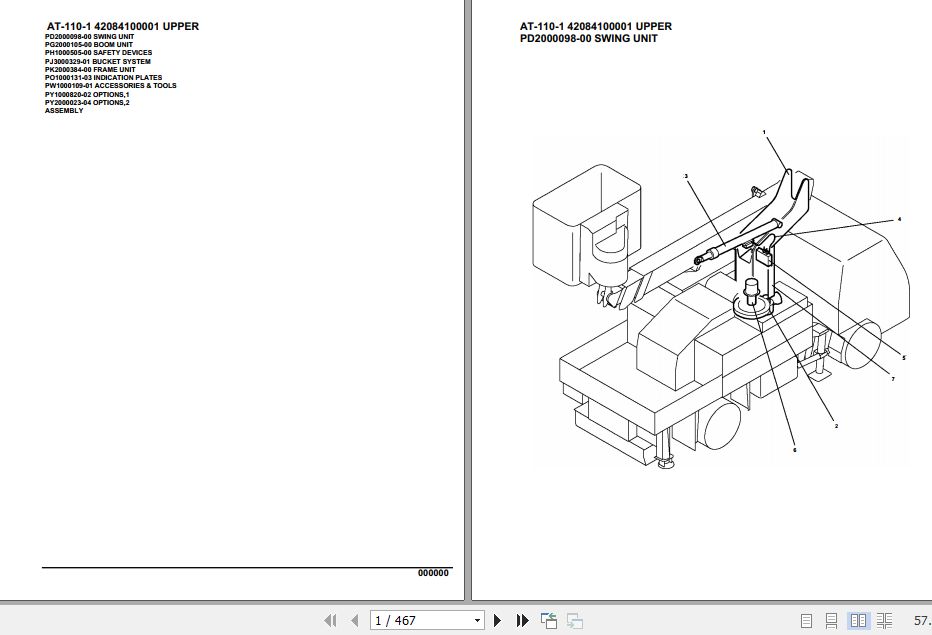 Tadano Crane AT 110 1 Parts Catalog 1