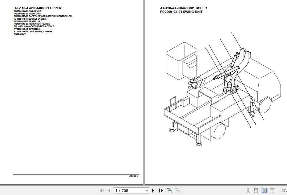 Tadano Crane AT 110 4 Parts Catalog 1